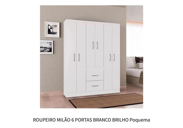 Guarda roupa 6 portas NOVOS