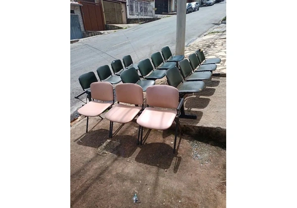 Cadeiras de espera de recepção