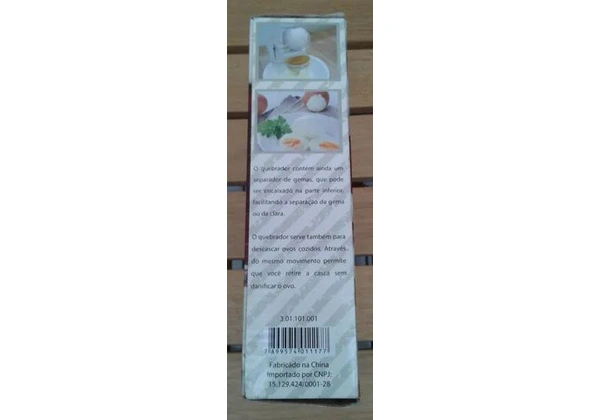 Quebrador De Ovos C/ Suporte Separador De Clara Gema Prático