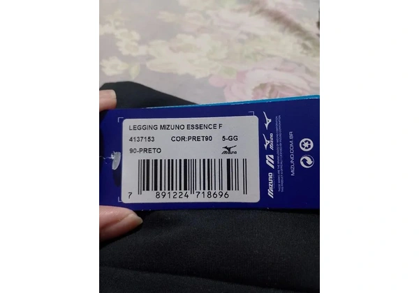 Calça Legging Mizuno Preta tamanho GG