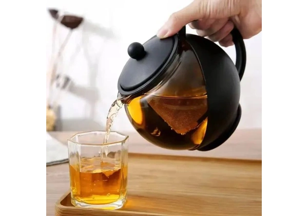 chaleira de vidro com infusor 750ml fuy169V
