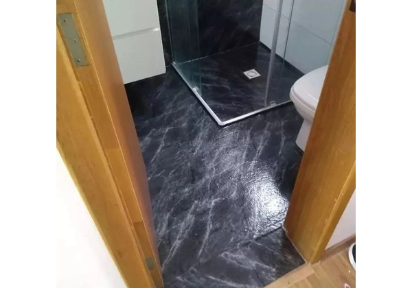 Envelopamento de piso adesivo vinil