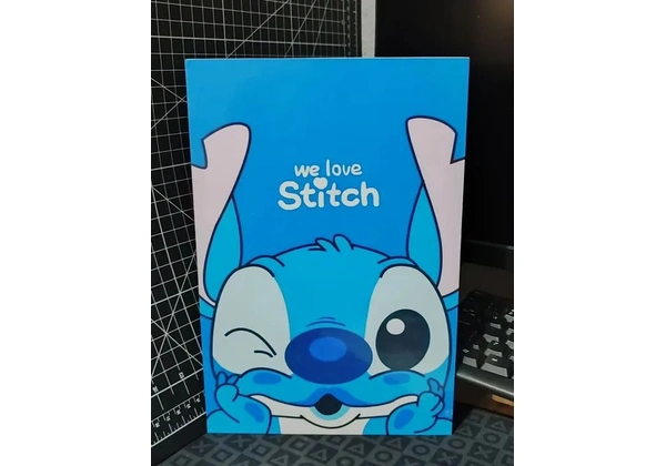 Quadro decorativo Stitch, personalizados