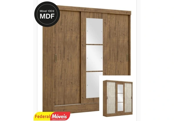 Guarda Roupa em MDF Flex - Temos Crediário -