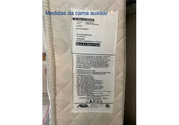 Base Box e Cama Auxiliar Solteiro Molas ensacadas ITAFLEX