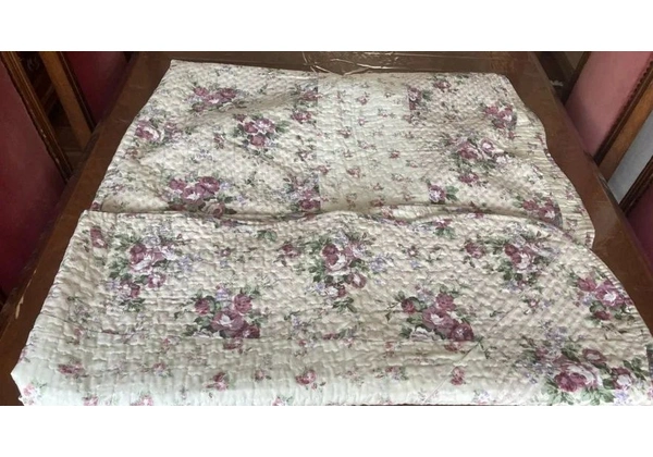 COLCHA ARTEX ACOLCHOADA BRANCA FLORIDA COM FRONHA