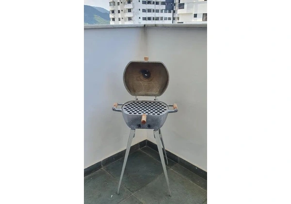 Churrasqueira a Bafo em Alumínio Fundido - Pequena