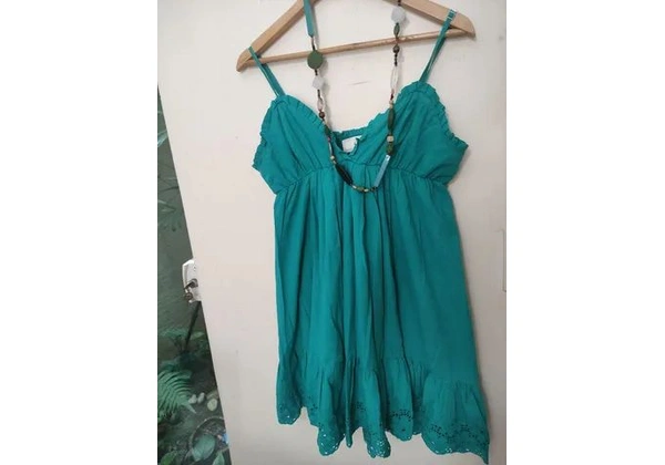 LIFT vestido algodão c/ LAISE Tam M (44-46) 55, 00<br>Regulagem alça <br>Forrado