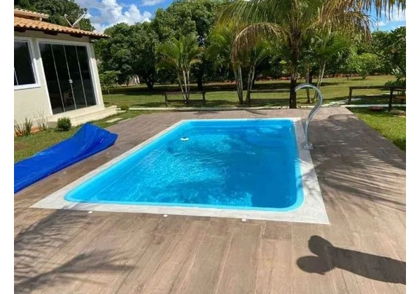 PISCINAS DE FIBRA 5, 00 X 3, 00 COM HIDRAULICA E INSTALAÇÃO