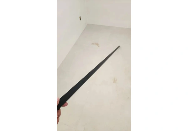 12 metros Perfil led preto sobrepor 3cm largura 1cm altura