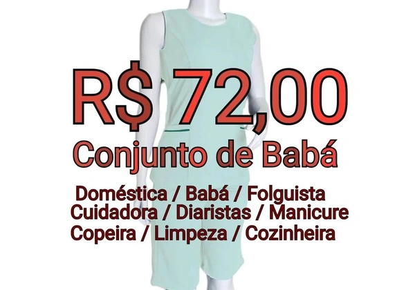 Uniforme de Babá - Diaristas - Acompanhante