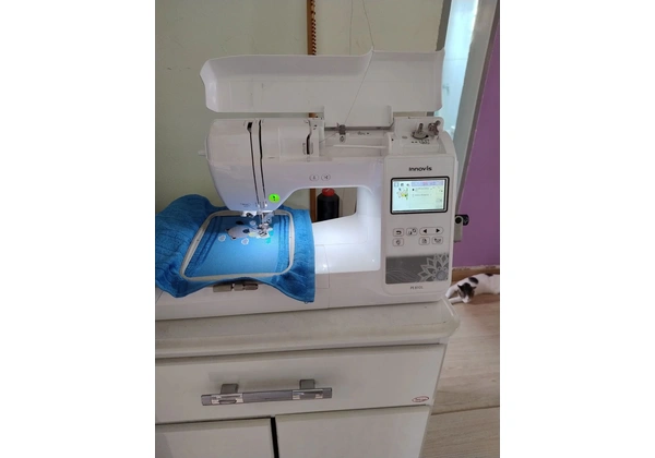 Máquina de Costura e Bordado Innovis PE810L - Impecável!