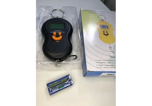 Portátil Visor Digital Pesa Até 50kg Balança Suspensa Gancho (entrego)