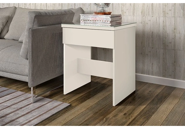 Mesa Lotus 100%MDF Com vidro queima de estoque