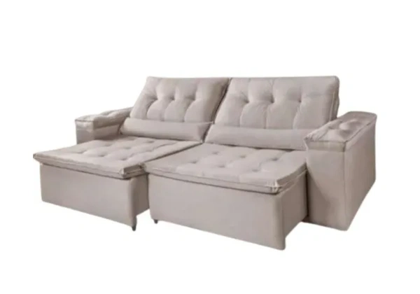 Sofá 2, 20m Retrátil Reclinável C/ Pillow Super Lindo Fazemos Entrega