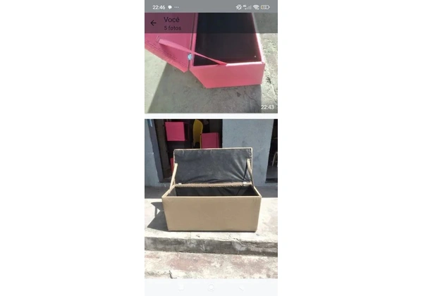 pufes e baú