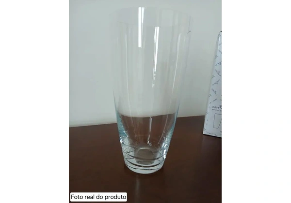 Vaso de cristal Bohemia NOVO (importado)
