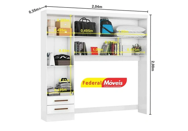 Guarda Roupa com 5 Portas Novo Fazemos Entrega