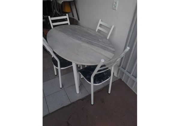 CONJ. MESA TUBOLAR, NOVO, LEIAM: