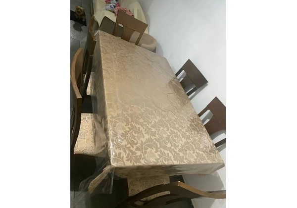 Mesa de vidro 6 lugares