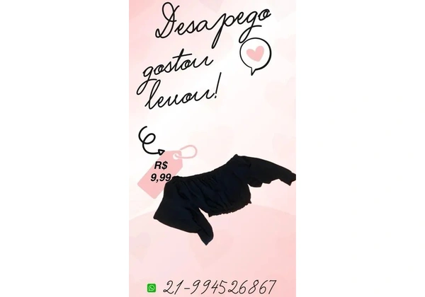 Desapegos de roupas seminovas e novas