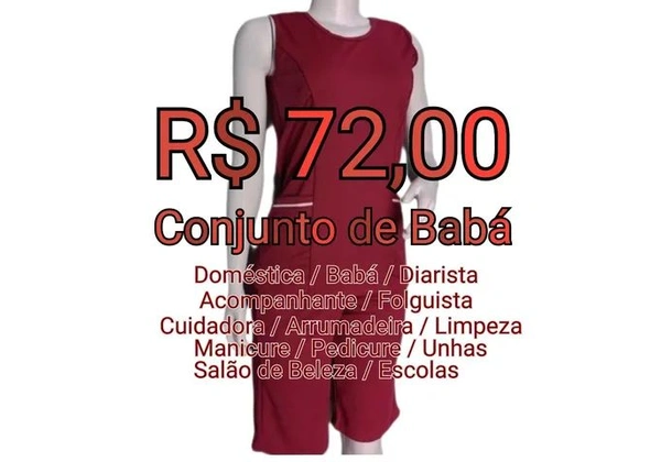 Uniforme de Babá - Diaristas - Acompanhante