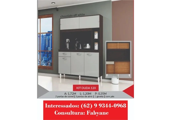 Armario de Cozinha kit duda 120