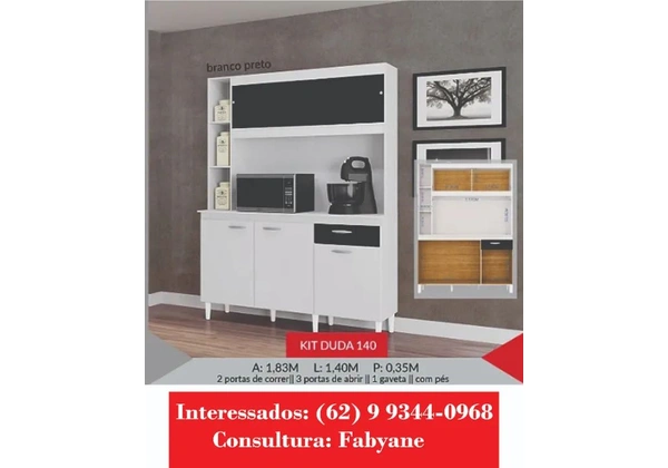 Armario de Cozinha kit duda 140
