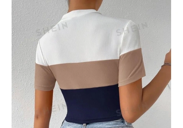 Blusa malha canelada