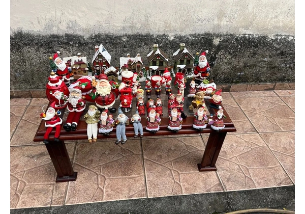 Lote de Enfeites de Natal + iluminação