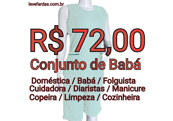 Uniforme de Doméstica / Babá / Cuidadora<br>
