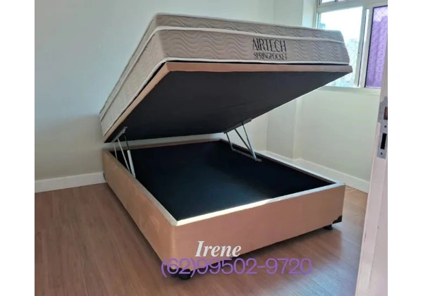Box Baú casal com estilo e praticidade de quem quer espaço