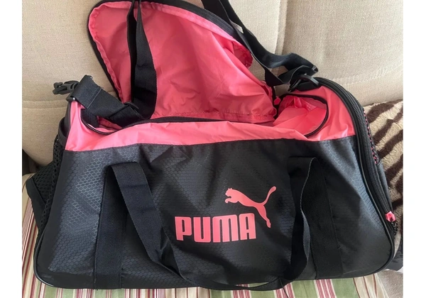 Bolsa Puma - Preta e Rosa