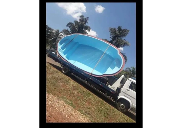 Piscina de fibra 7.00x3.40 completa