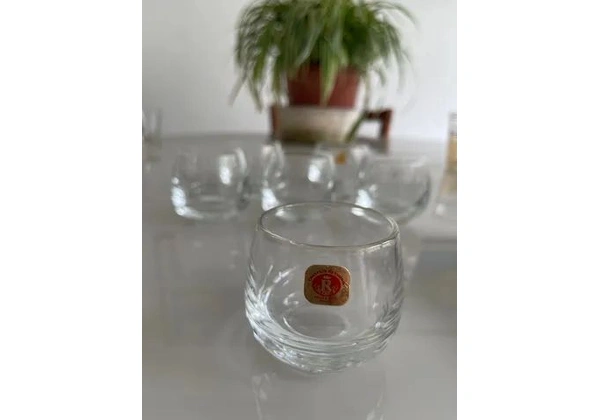 Conjunto 6 copos de Licor Novos (Cristal Reynoso)