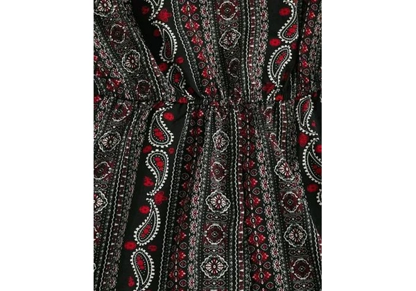 Macaquinho estampado de viscose NOVO