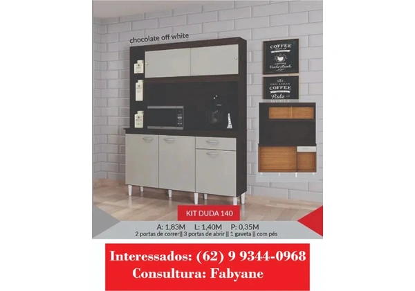 Armario de Cozinha kit duda 140