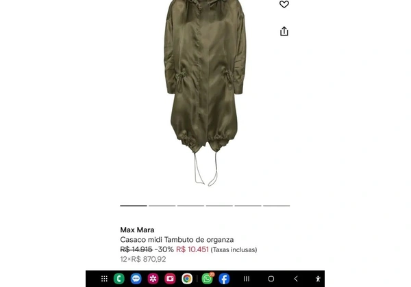 Casaco Max Mara - Importado Grife Italiana