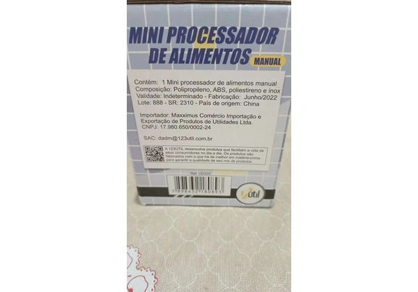 Mini Processador de Alimentos Manual
