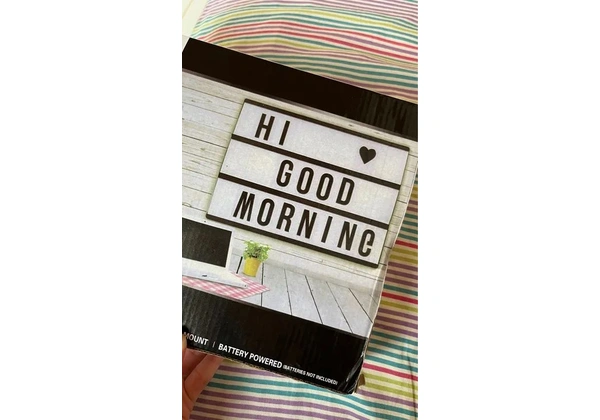 Quadro led com letras