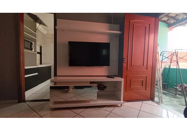 Rack com painel com luz- usado
