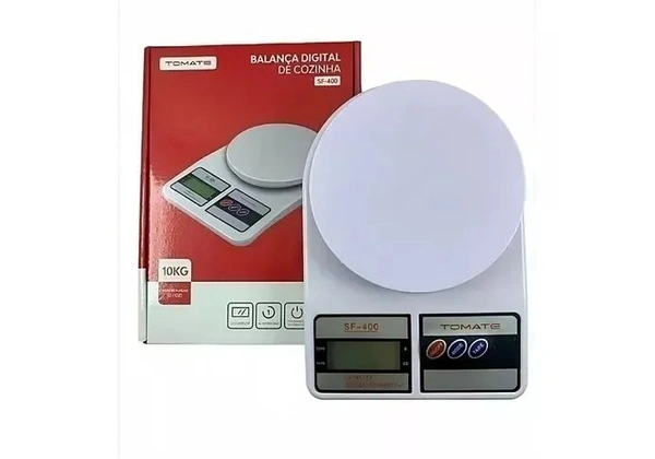 Balança de cozinha digital Tomate SF-400 pesa até 10kg - Loja Natan Abreu