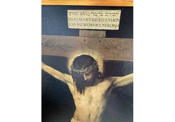 Quadro religioso antigo - Jesus Cristo