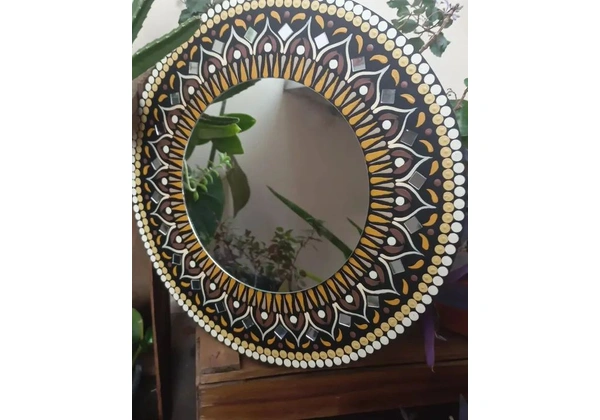 Espelho Mandala Artesanal