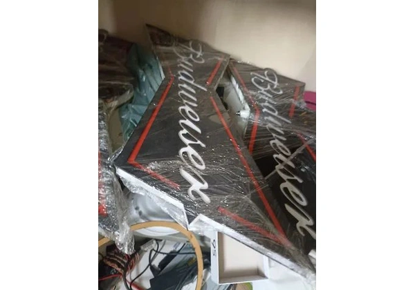 Letreiro luminoso Budweiser 55cm novo led