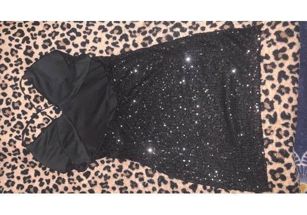 Vestido Paite Brilho costa nua