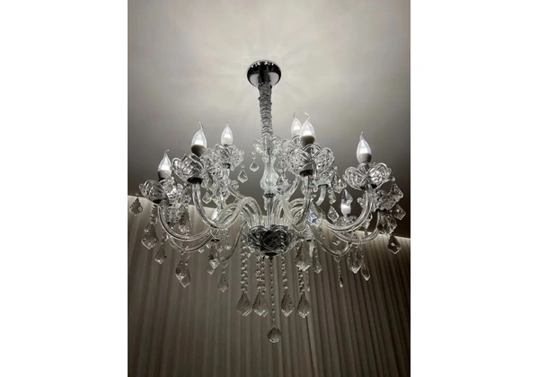 Lustre com 15 lâmpadas led vela Philips