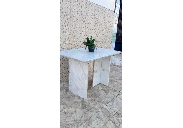 Mesa Grande de granito Branco