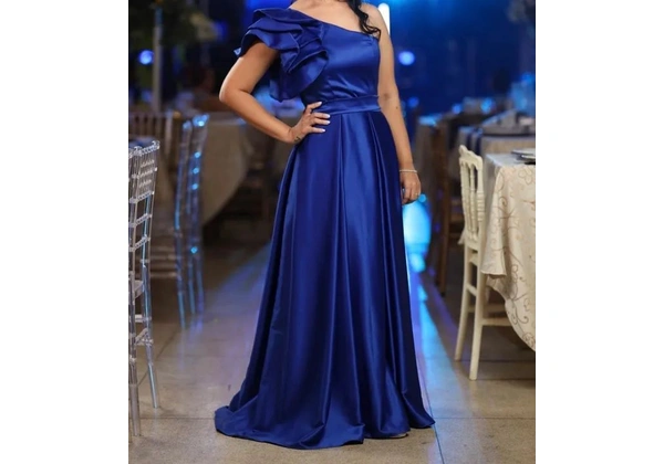 Vestido de festa azul