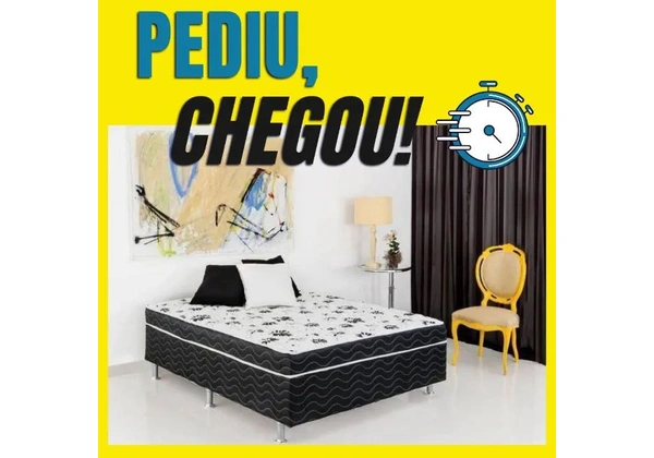 Cama Box Casal 138x188cm - Receba Hoje